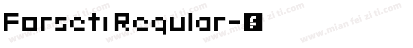 Forseti Regular字体转换